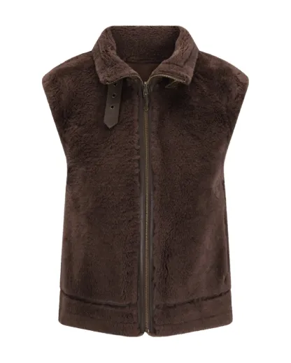 Bilde av WoolLand Solveggen Lammeull vest  Mocca